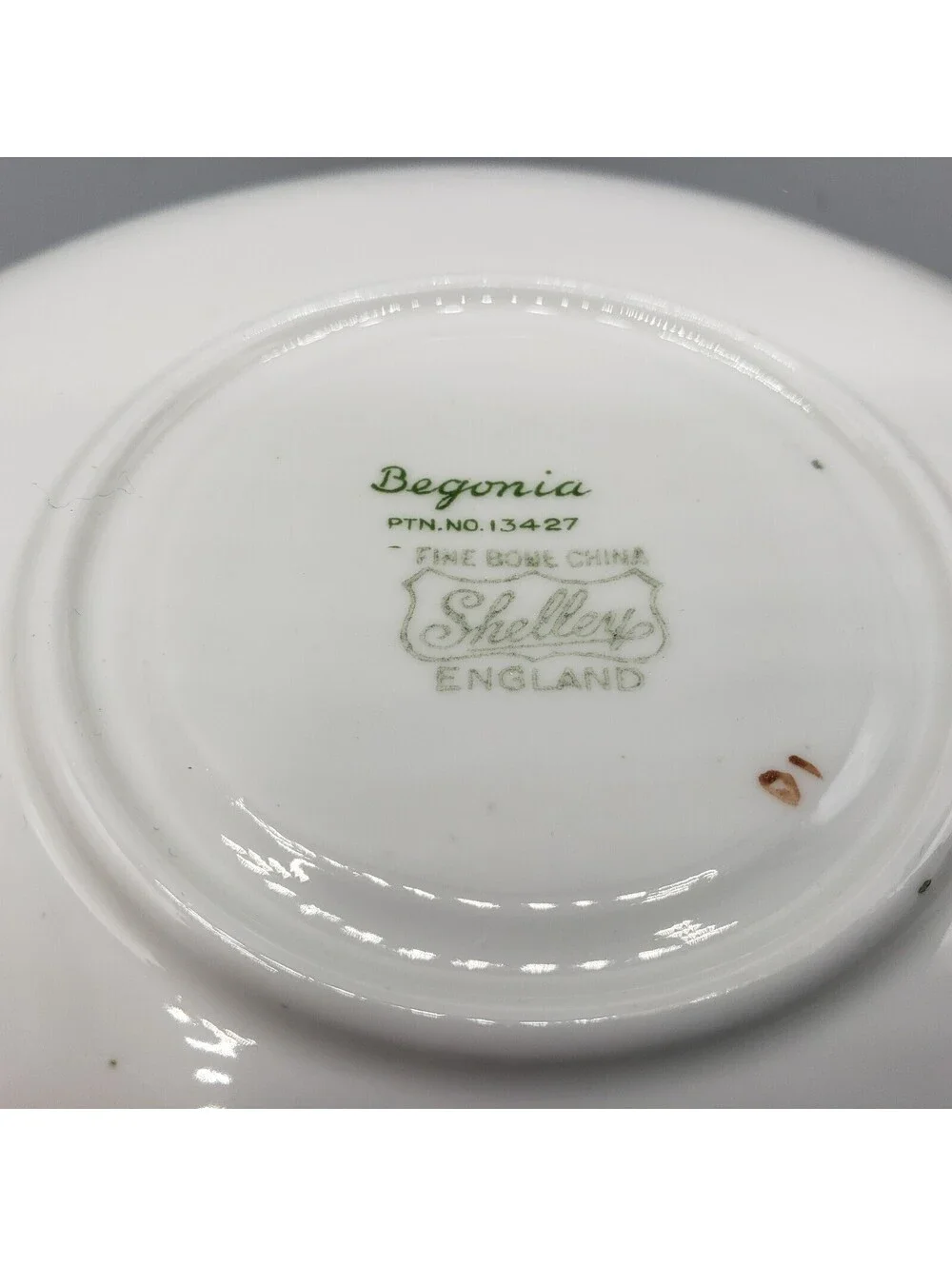 Vintage Shelley Teacup and Saucer Begonia Dainty Shape England LARGE